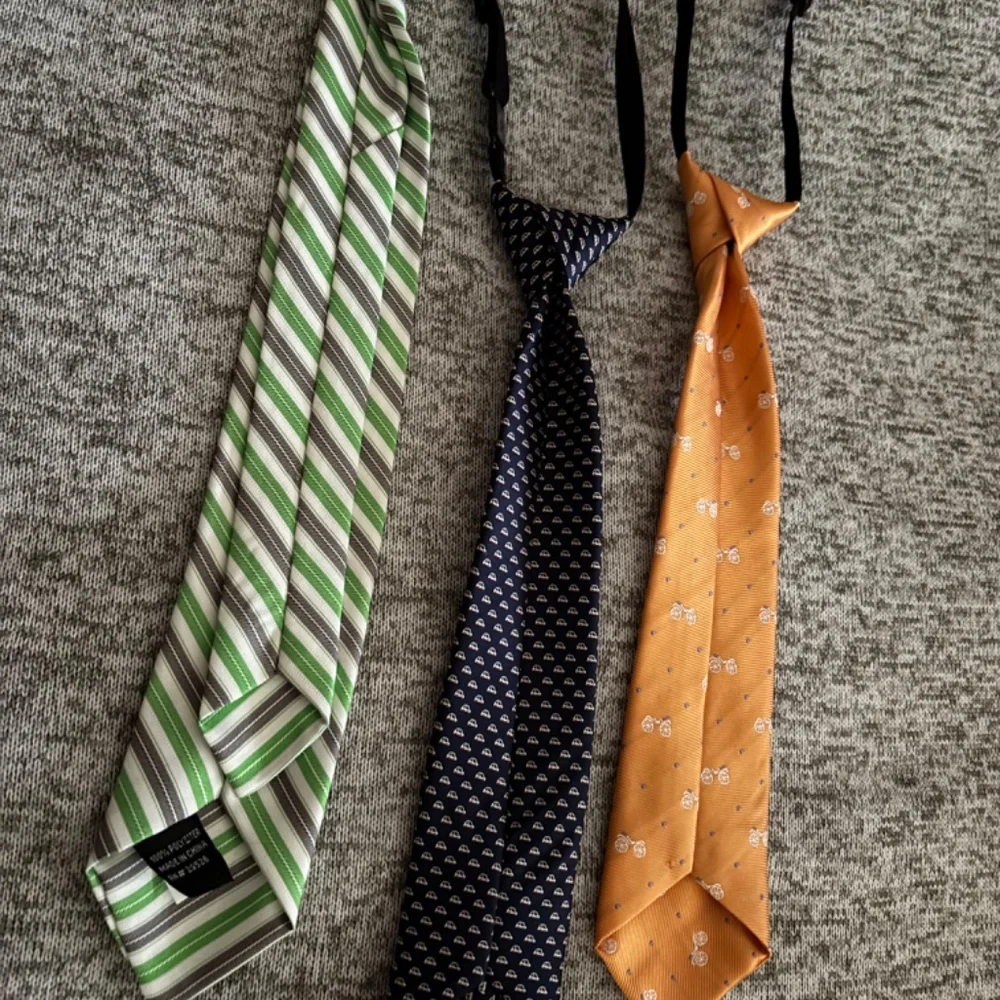 Lot of Three Boys Ties - Various Colors Excellent Condition